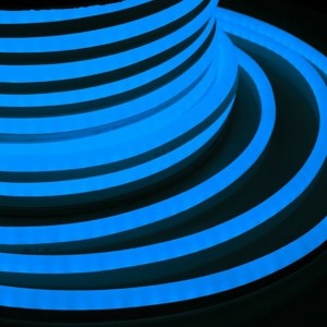 Неон гибкий LED NEON FLEX синий 12х26мм 80LED/4Вт/м, IP54 бухта 50м