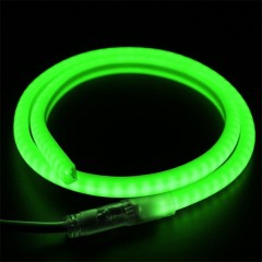 Гибкий Неон LED SMD зеленый D-форма 12х12мм, 120LED/9Вт/м, IP65 бухта 100м
