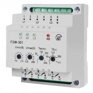 Отзывы Универсальный автоматический электронный переключатель фаз ПЭФ-301 16А на DIN-рейку