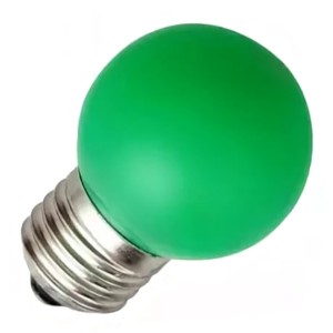 Светодиодная лампа FOTON DECOR P40 12LED 0,6W 220V E27 GREEN (LED шарик зеленый)