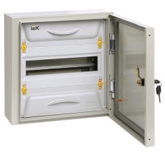 Щит металлический ЩРн-12з-1 74 IP54 UNIVERSAL с шинами N+PE на 12 модулей навесной 315х310х136 ИЭК
