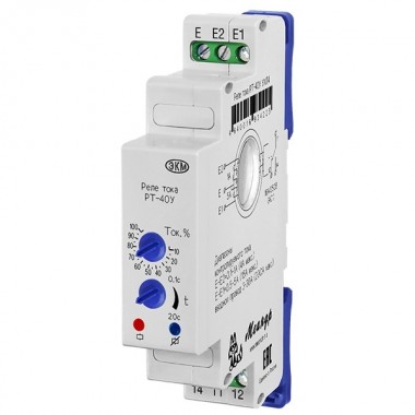 Обзор Реле контроля тока РТ-40У УХЛ4 три диапазона контр. токов: 0,1-1А, 0,5-5А и 2,5-25А, задержка до 20с