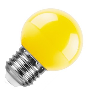 Лампа светодиодная шарик Feron LB-37 1W 230V E27 желтый
