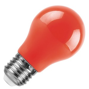 Обзор Лампа светодиодная шарик Feron LB-375 3W 230V E27 красный для белт лайта A50