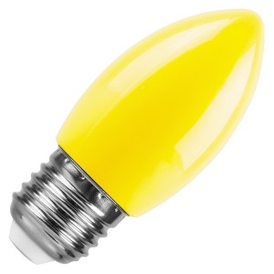 Отзывы Лампа светодиодная свеча Feron LB-376 1W 230V E27 желтый для белт лайта