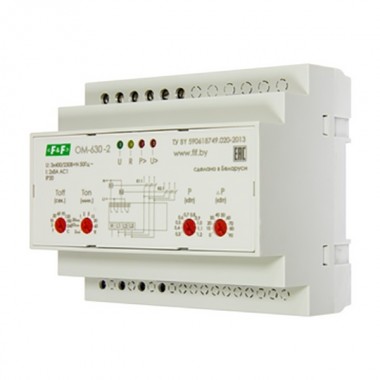 Обзор Многофункциональный ограничитель мощности OM-630-2 16А, 1NO/NC, свыше 50 кВт через транс. тока
