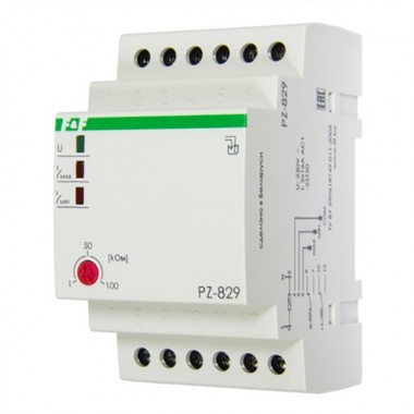 Купить Реле контроля уровня жидкости PZ-829 16А, 2NO/NC, два контролируемых уровня