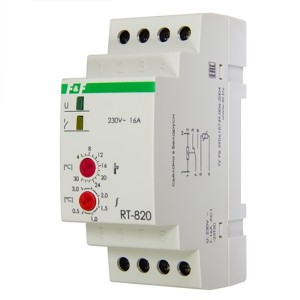 Регулятор температуры RT-820  50-264В АС/DC, от +4 до +30 гр., 16А, 1NO/NC