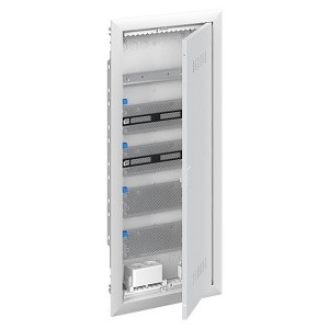 Обзор Шкаф мультимедийный с дверью с вентиляционными отверстиями и DIN-рейкой UK650MV (5 рядов)