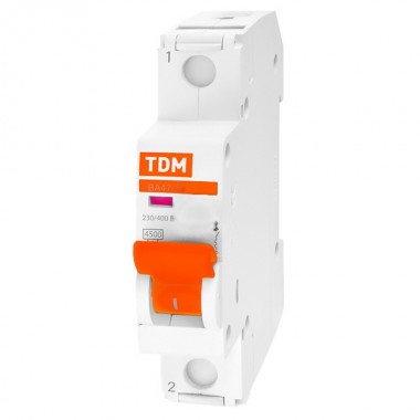 Купить Автоматический выключатель ВА47-29 1Р 1А 4,5кА характеристика В TDM (автомат)
