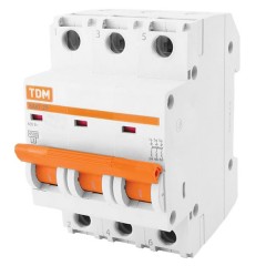 Автоматический выключатель ВА47-29 3Р 50А 4,5кА характеристика D TDM (автомат)