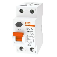 Устройство защитного отключения ВД1-63 2Р 100А тип АС 30мА TDM