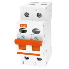 Выключатель нагрузки (мини-рубильник) ВН-32 2P 125A TDM