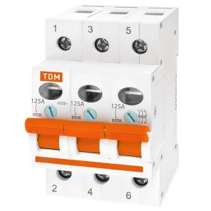 Купить Выключатель нагрузки (мини-рубильник) ВН-32 3P 125A TDM