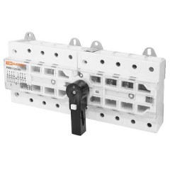 Рубильник модульный с видимым разрывом, реверсивный РМВ-125 4П 125A TDM 12 модулей