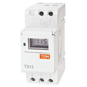 Отзывы Таймер недельный электронный ТЭ15 16А 16 циклов TDM