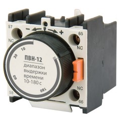 Приставка выдержки времени ПВН-12 ( вкл. 10-180 сек) 1з+1р TDM