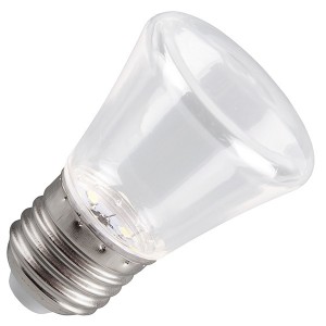 Лампа светодиодная колокольчик прозрачный Feron LB-372 1W 230V E27 белый (6400K холодный свет)