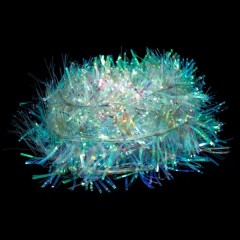 Гирлянда мишура CL40 100LED белый 6.1м +4.3м сетевой шнур 230V