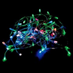 Гирлянда линейная CL03 40LED мульти RGB 4м +1.4м прозрачный шнур