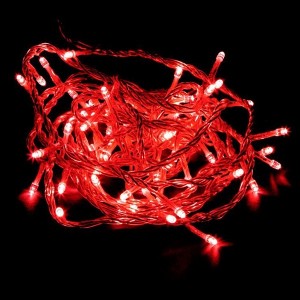 Отзывы Гирлянда линейная CL03 40LED красный 4м +1.4 м. прозрачный шнур