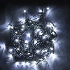 Гирлянда линейная CL07 400LED 5000K с эффектом стробов 40м +3м зеленый шнур