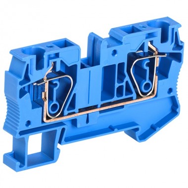 Обзор Клеммник самозажимной КПИ 2в-6 57А синий IEK