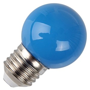 Купить Лампа шар e27 5 LED  D45мм - синяя