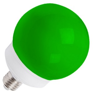 Лампа шар e27 12 LED  D100мм зеленая