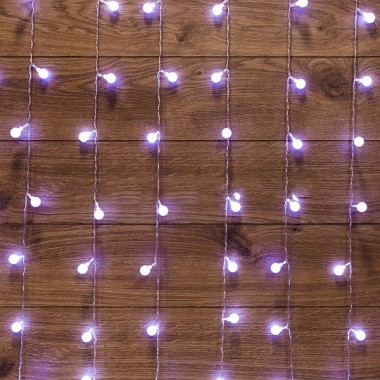 Отзывы Гирлянда Светодиодный Дождь 1,5x1,5м с насадками шарики свечение с динамикой прозрачный провод