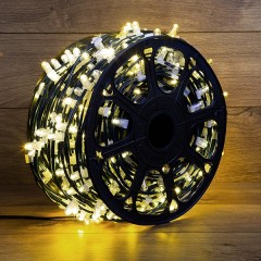 Гирлянда "LED ClipLight" 12V  шаг 150 мм, цвет диодов ТЕПЛЫЙ БЕЛЫЙ, Flashing (Белый)