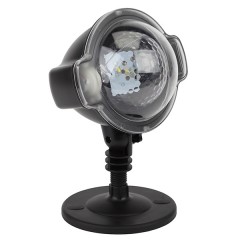 Проектор LED ЭРА ENIOP-03 Падающий снег мультирежим холодный свет, 220V, IP44