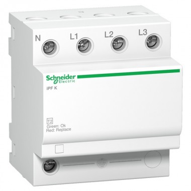 Обзор Ограничитель перенапряжение (УЗИП) Т2 iPF К 65 65kA 340В 3П+N Schneider Electric 4 модуля