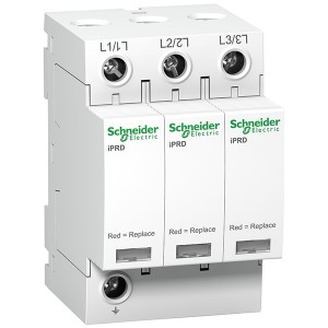 Обзор Ограничитель перенапряжения (УЗИП) T2 iPRD40r 40kA 350В 3П Schneider Electric сигнальный контакт