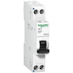 Дифференциальный атомат 1P+N Schneider Electric Acti 9 iDif K 16А С 30мА А 6кА 1 модуль