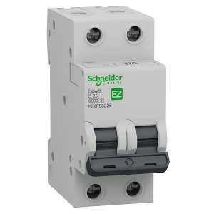 Автоматический выключатель Schneider Electric EASY 9 2П 25А С 6кА 230В (автомат)