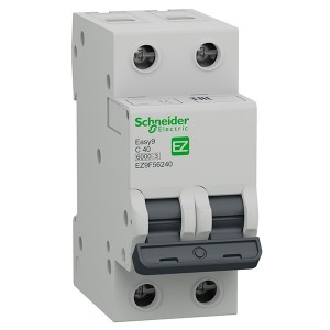 Обзор Автоматический выключатель Schneider Electric EASY 9 2П 40А С 6кА 230В (автомат)