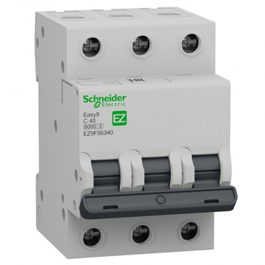 Купить Автоматический выключатель Schneider Electric EASY 9 3П 40А С 6кА 400В (автомат)