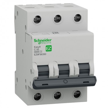 Отзывы Автоматический выключатель Schneider Electric EASY 9 3П 50А С 6кА 400В (автомат)