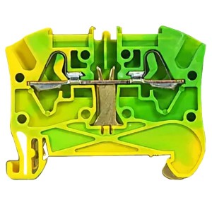 Пружинная клемма Viking 3 Legrand заземляющая однополюсная 2 проводника 4мм шаг 5мм желто-зеленый