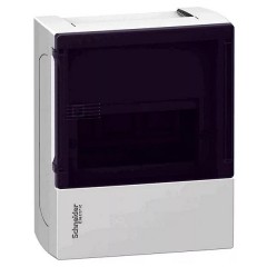 Бокс навесной Schneider Electric Mini Pragma 4 модуля с прозрачной дверью 2 шины N и PE