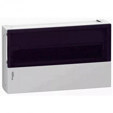 Обзор Бокс навесной Schneider Electric Mini Pragma 18 модулей с прозрачной дверью 2 шины N и PE