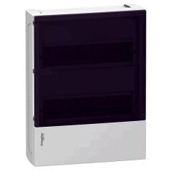 Бокс навесной Schneider Electric Mini Pragma 24 модуля с прозрачной дверью 2 шины N и PE