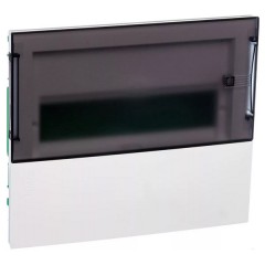 Бокс встраиваемый Schneider Electric Mini Pragma 4 модуля с прозрачной дверью 2 шины N и PE