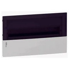 Бокс встраиваемый Schneider Electric Mini Pragma 18 модулей с прозрачной дверью 2 шины N и PE