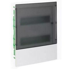 Бокс встраиваемый Schneider Electric Mini Pragma 24 модуля с прозрачной дверью 2 шины N и PE