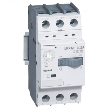Отзывы Автоматический выключатель для защиты электродвигателей Legrand MPXз T32S 0,16A 100kA (автомат)