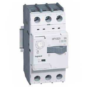 Автоматический выключатель для защиты электродвигателей Legrand MPXз T32S 1A 100kA (автомат)