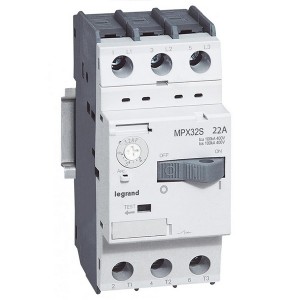 Купить Автоматический выключатель для защиты электродвигателей Legrand MPXз T32S 22A 15kA (автомат)