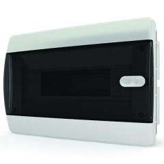 Щит встраиваемый Tekfor 12 (1x12) модулей IP41 прозрачная черная дверца CVK 40-12-1